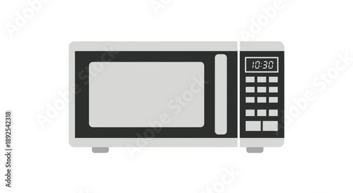 Modern Microwave Oven with Digital Display.