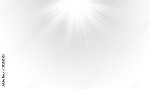 Glow isolated white transparent light effect, sun light with lens flare effect. Sun flush, Overlays, light, Sun, sunrays, transitions, lens flare, light leaks and glare in PNG format.