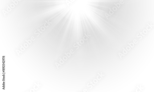 Fotografie Realistic glowing sunlight explode effect with sun rays