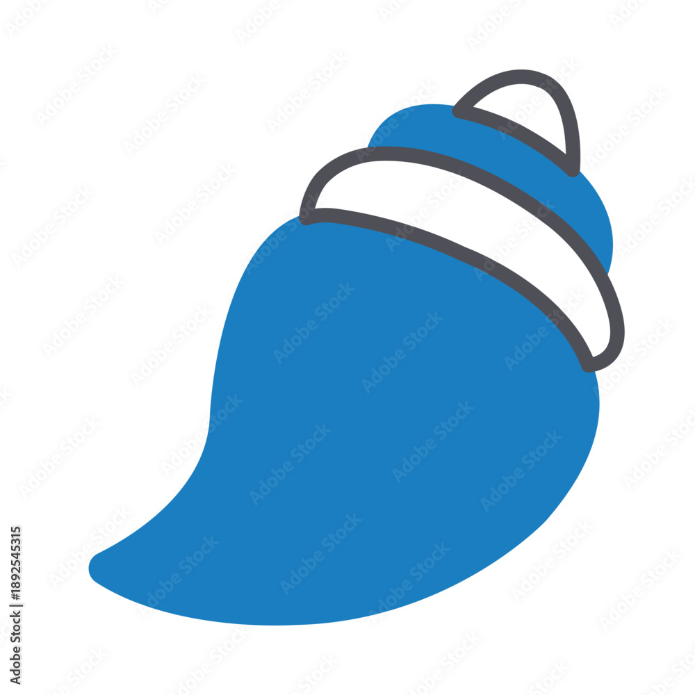 Fototapeta premium Seashell Vector icon which can easily modify or edit