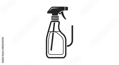Simple Line Drawing of Spray Bottle 3.