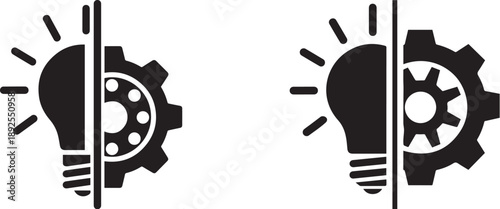 Innovation and mechanics duality symbol