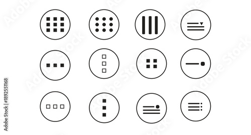 vector navigation bar icon. UI element symbol modern, simple, vector, icon for website design, mobile app, ui. Vector Illustration 