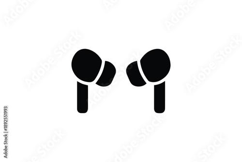 Wireless earphones in ear earbuds audio accessory modern technology communication device listening