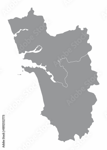 Goa administrative map