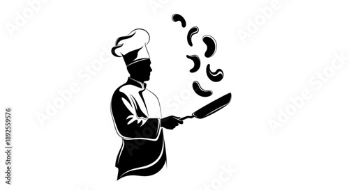 vector silhouette of a man