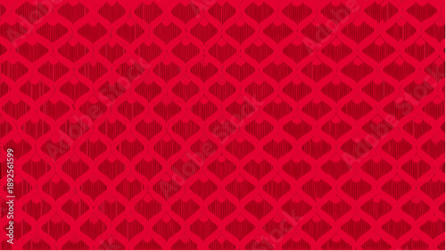 Vibrant red patterned texture with dark red accents
