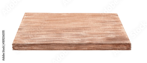 Slika na platnu Wooden table top surface isolated watercolor