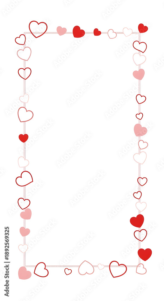 Obraz premium Charming Red Heart Frame