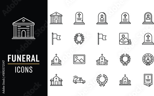 Professional headhunting and recruitment line icon set featuring human resources, talent acquisition, hiring process, candidate search, and business management symbols.