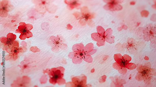 Pink Flower Illustration Background