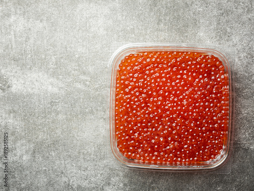 Foto salmon roe on a plate