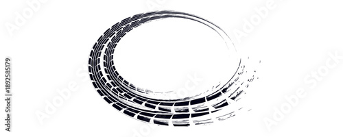 Tire mark. Car and motorcycle tire track vector set. Truck tread mark on the road concept. Vector tire mark from different tread type of car and moto wheel