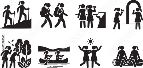 Friendship Travel Adventure Silhouette Collection