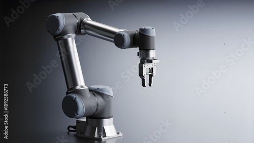Industrial robotic arm with gripper