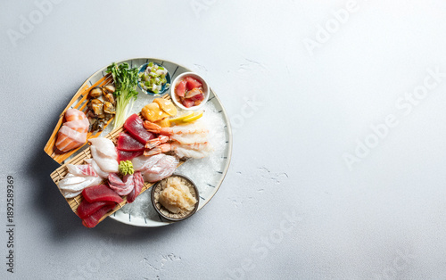 Wallpaper Mural Various kinds of fresh sashimi Torontodigital.ca