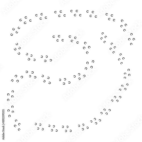 Horseshoe tracks set set on transparent background. Vector graphics for equestrian branding, ranch and stable signage, farrier service marketing, and educational materials