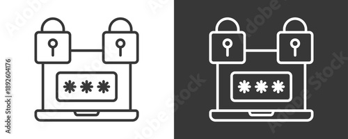 Authorization Icon Set Vector Collection Isolated In Black And White