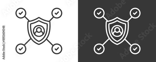 Verification Icon Set Vector Collection Isolated In Black And White