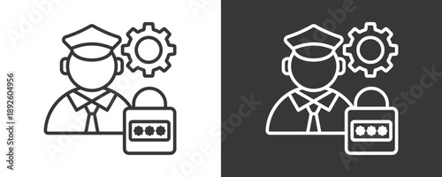 Security Icon Set Vector Collection Isolated In Black And White