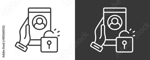 Access Control Icon Set Vector Collection Isolated In Black And White