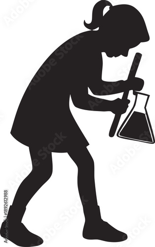 Scientist conducting chemical experiment in laboratory