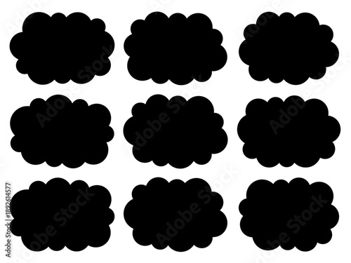 雲型のシルエットフレームセット