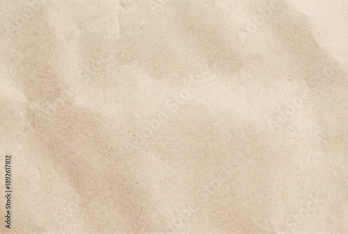 Light Brown Soft Crumpled Beige Paper Texture