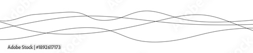 Thin curved wavy lines