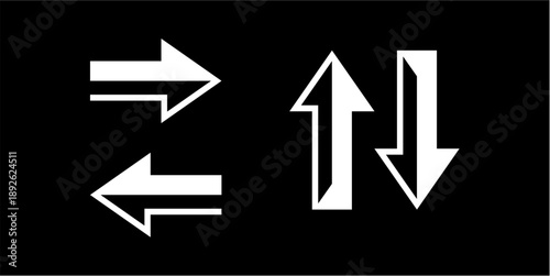 modern, simple arrow logo design