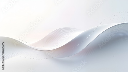 Abstract white wave design