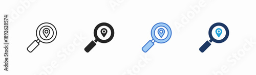 Set of discovery icon collection in multiple style. Icon suitable for web and mobile application