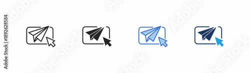 Set of apply icon collection in multiple style. Icon suitable for web and mobile application