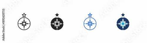 Set of leadership icon collection in multiple style. Icon suitable for web and mobile application