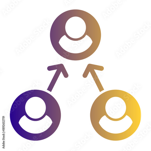 Action of revisiting previous discussions or tasks to ensure progress (Solid Gradient Style)