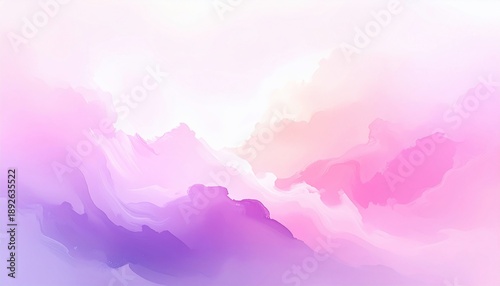 Abstract digital art piece featuring pastel, swirled forms evoking clouds or a fantasy landscape