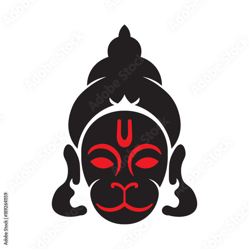 vector illustration of Lord Hanuman