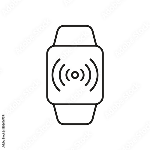 Wireless wifi signal and network smartwatch icon
