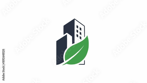 Eco friendly building design concept.