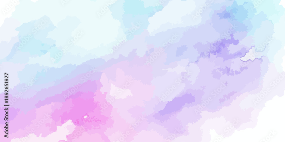 Obraz premium Abstract watercolor wash texture background in blue, pink, and purple.