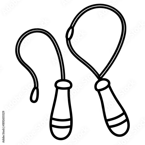 Cute Summer Life Doodle Activities hand drawn black and white outline