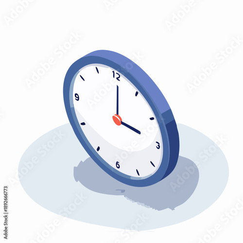 Blue Wall Clock Showing 11 15