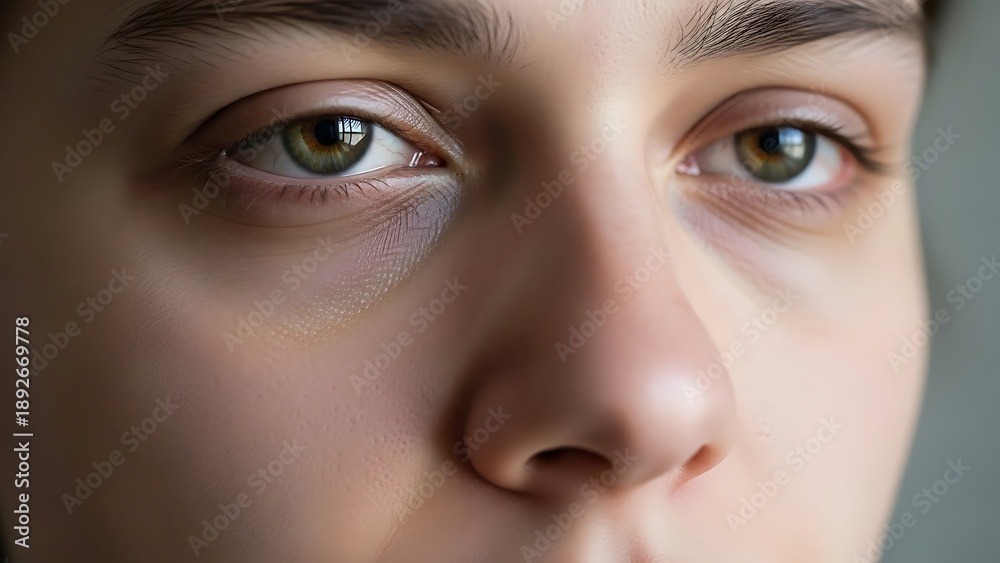 Fototapeta premium Close up of a persons face.