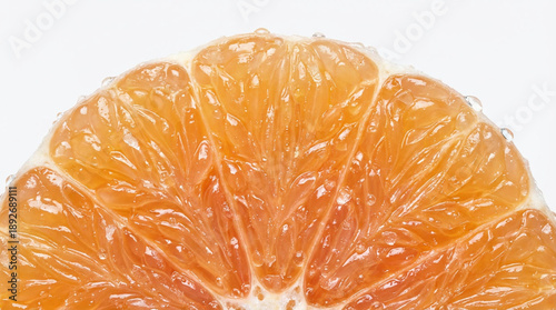 Juicy Orange Slice Close-Up
