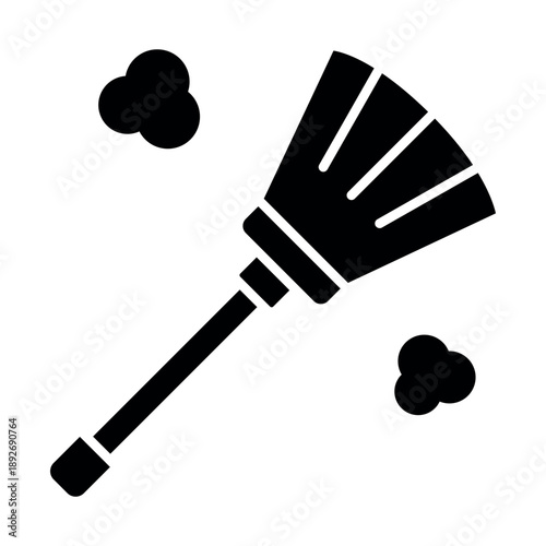 Duster Glyph Icon Vector Design Template Simple and Modern