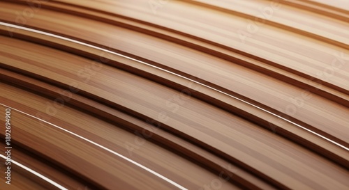 Polished wooden wave surface background