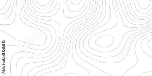 Abstract terrain elevation map design with layered contour lines and clean paper texture
