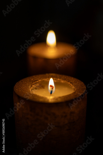 Wallpaper Mural zwei berennende Kerzen Torontodigital.ca