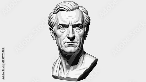 Classical Bust Sculpture of a Man