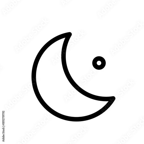 Halal Line Icon, Scalable Vector Outline Symbol for Halal Food Label, Islamic Dietary Menu and UI UX Design